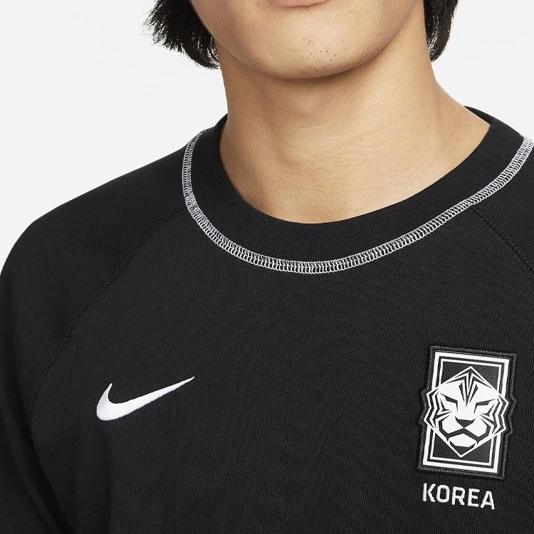 Nike Logo Print Football Round Neck Short Sleeve T-Shirt Men T-Shirts Black DN1017-010