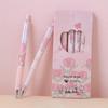 Розовая ручка-клик Tulip с быстросохнущими чернилами 0.5 - Стильная ручка для экзаменов и практики