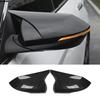 Car Upgrade Door Mirror Cover For Hyundai Elantra   Car Rearview Accessories Carbon Fiber Glossy Black
