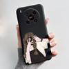 Phone Case For ZTE Blade V70 Max/Nubia V70 Max Soft Silicone Black Case Bright Pattern Pink Sand Beach,Garden Shockproof Shell