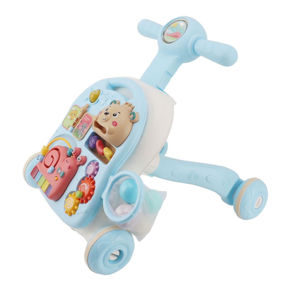 Baby Learning Walker Fine Motor Activities Fun Musical Table O Leg Anti Overturn Height Adjustable