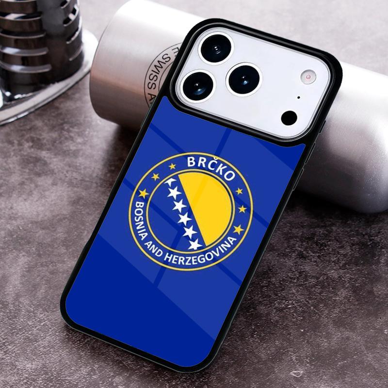 Чехол для телефона с принтом флага Боснии и Герцеговины для iPhone 17 16 15 14 13 12 11 Pro Max Plus 17Air Мягкий силиконовый чехол