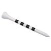 20Pcs Golf Tee Striped Increase Flight Distance Low-Resistance Tip Stabilize 70/83mm Practice Training