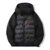 High-Quality Letter Print Hooded Puffer Jacket Warm Thick Cotton Coat Men