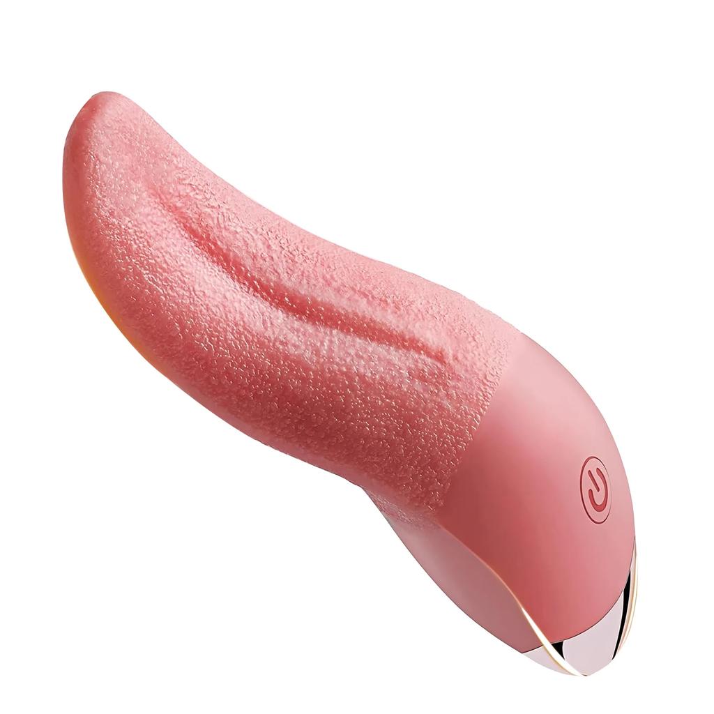 10 Vibration Modes French Kissing Modes Realistic Heating Tongue Vibrator,USB Charging Waterproof Sex Toys for Women Clit