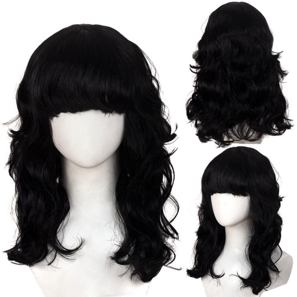 Cosplay Orange Blue Gold Grey Curly Wigs Harajuku Women Layered Wigs Role-playing