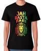 Футболка Jah Rasta Fari Регги Мужская Женская Растаман Лев Растафарианская Унисекс