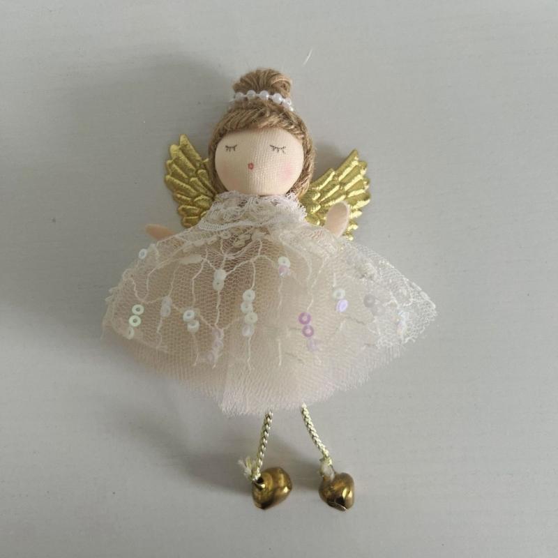Festival Cloth Angel Hanging Doll Decoration Soft Edges Easy Install Holiday Wedding Birthday Party Decorative Accent