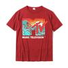 Mademark X MTV - MTV Catch A Wave MTV Surfer Logo Ретро-графическая футболка Распродажа Мужская футболка Футболка Group Футболка из хлопка Повседневная