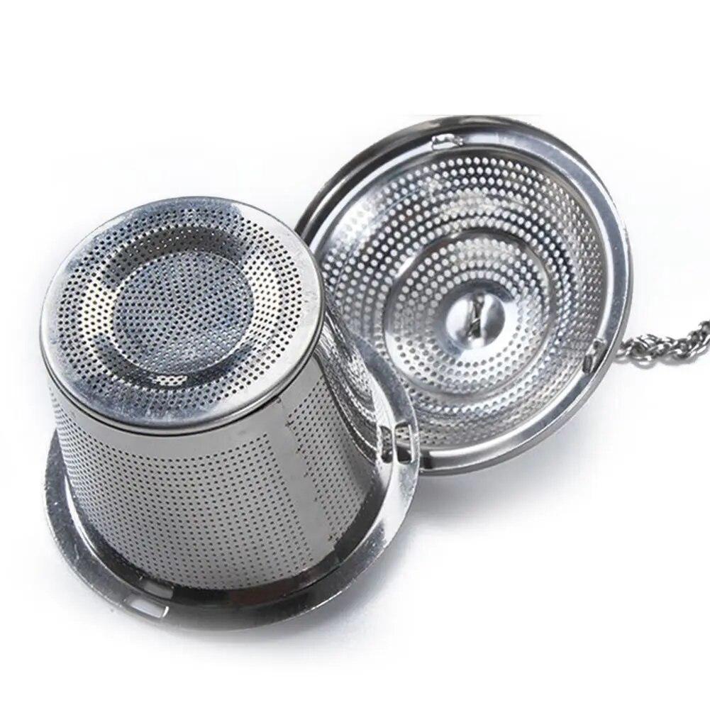 Loose Leaf Tea Infuser Tea Strainer Tea Filter Ultra Fine Stainless Steel Strainer (Set Of 2) With Tea Scoop And Drip Trays