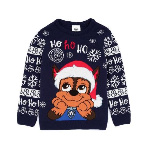 Paw Patrol Childrens/Kids Chase Knitted Christmas Jumper