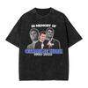 Washed T Shirt Justice For Charlie Kirk Hip Hop Tshirts Oversize  Streetwear Short Sleeve Printed Tops Tee Shirt Men Women