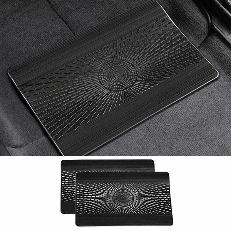 2pcs /Under /Seat Air Outlet Protection Cover For Mercedes GLE W167 GLS X167 V167 2020-2025 Stainless Steel Black Titanium SilvGood product
