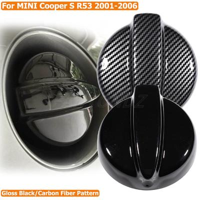 Глянцевая Черная Накладка на Бензобак Для MINI Cooper S R53 2001-2006 Узор из Углеродного Волокна Автомобильные Аксессуары для Стайлинга