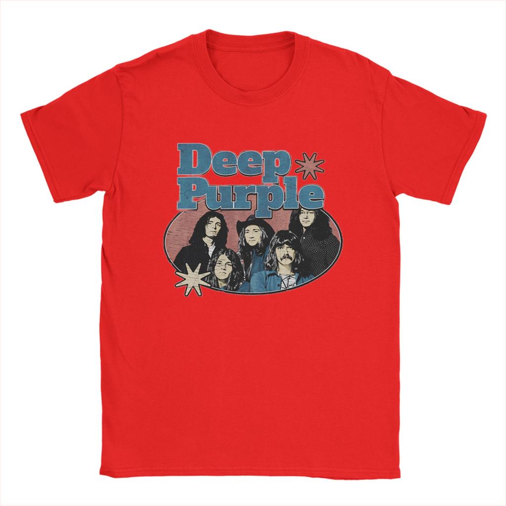Band Deep Purple Art T Shirt Summer  Pure Cotton TShirts For Adult Harajuku Casual Tshirt ShortSleeved Vintage Clothes