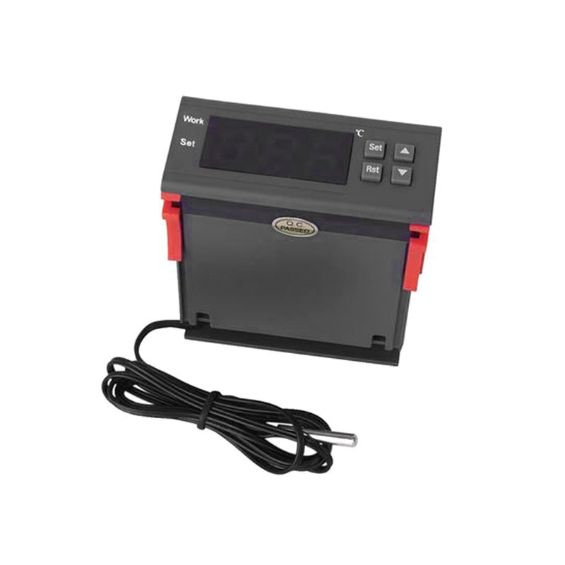 Цифровой светодиодный регулятор температуры Нагрев Градусы Цельсия Термостат Реле Светодиодный выход с датчиком NTC Зонд AC 90-250 В