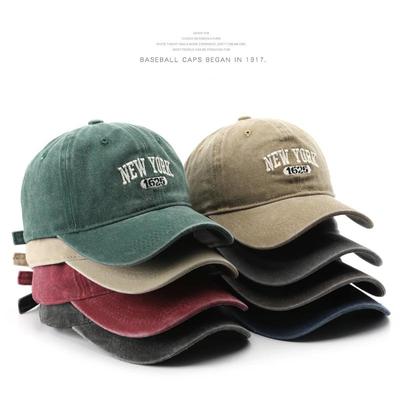 Ретро НЬЮ-ЙОРК кепка Snapback с вышивкой для мужчин и женщин винтажные мытые бейсболки весна осень досуг регулируемые мягкие цилиндры