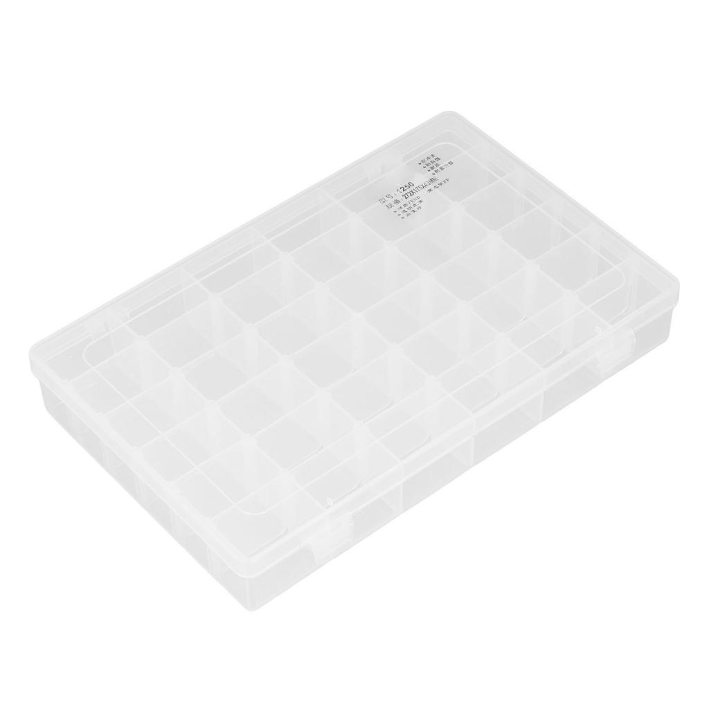Коробка для деталей 36 ячеек Регулируемые перегородки Прозрачные многофункциональные контейнеры для хранения бисера для рукоделия