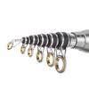 Telescopic Fishing Pole and Fishing Reel Combo Fishing Rod with 10+1 BB 5.5:1 Fishing Reel 2.1m