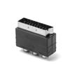 AV TV Разъем Адаптер Штекер Phono Вход Scart Папа на 3RCA Мама 21PIN