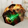 Harry Potter Characters Outdoor Automatic Umbrella Folding Umbrella with 8 Ribs Foldable Design Durable Everyday Carry Umbrella