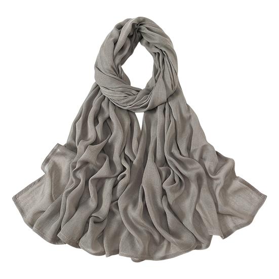 Women Scarf Solid Color Wide Edge Design Thin Scarf Breathable Shawl Versatile Head Wrap Stylish Accessory