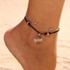Stylish Sun Alloy Double-Layer Rope Anklet