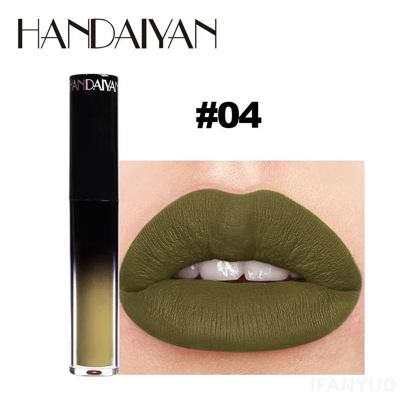 Черная, зеленая, фиолетовая помада для макияжа губ на Рождество, Хэллоуин, оттенок, увлажняющая водостойкая матовая помада, водостойкий пигмент для губ