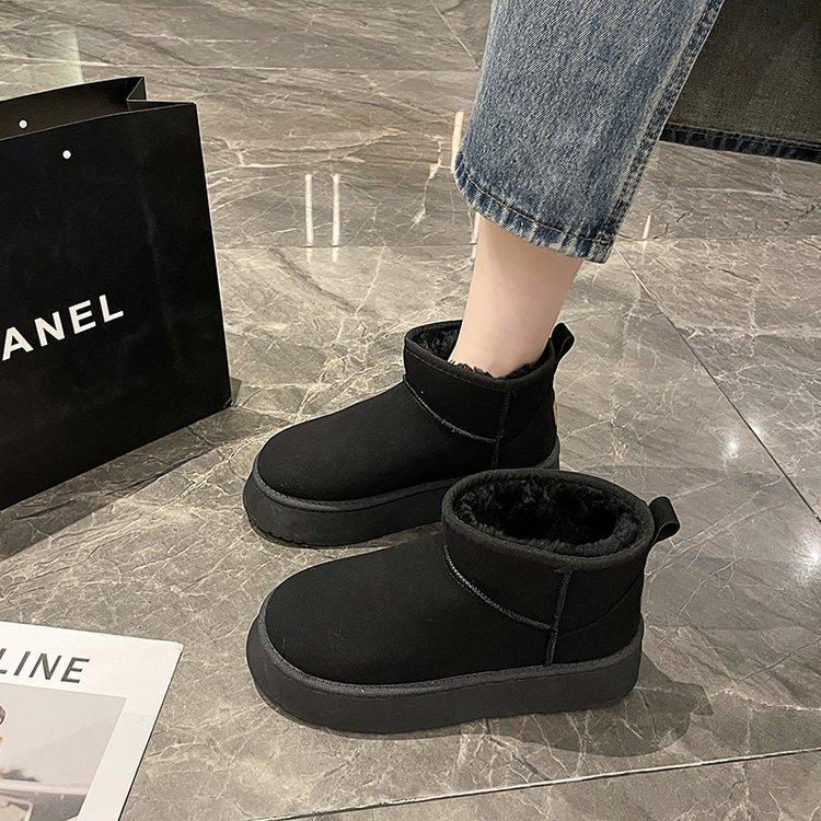 Thick-soled TPR Non-slip Outsole Snow Boots for Women's Winter New Velvet and Thick-soled Warm Cotton Shoes