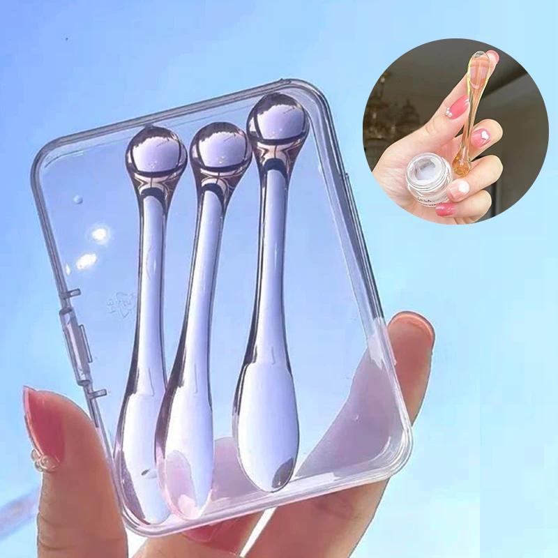 3 шт. DIY Лопатка для крема Палочка для массажа глаз Шарик для глаз Многофункциональная лопатка для маски-крема для глаз Маленькая лопатка для мини-упаковки Аппликатор для лица