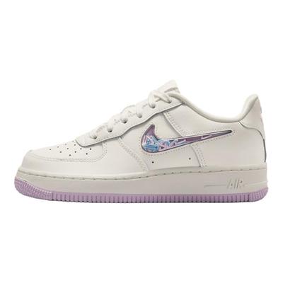 Air Force 1 Удобные Классические Низкие Детские Кроссовки Детские кроссовки Белый Фиолетовый IQ9795151