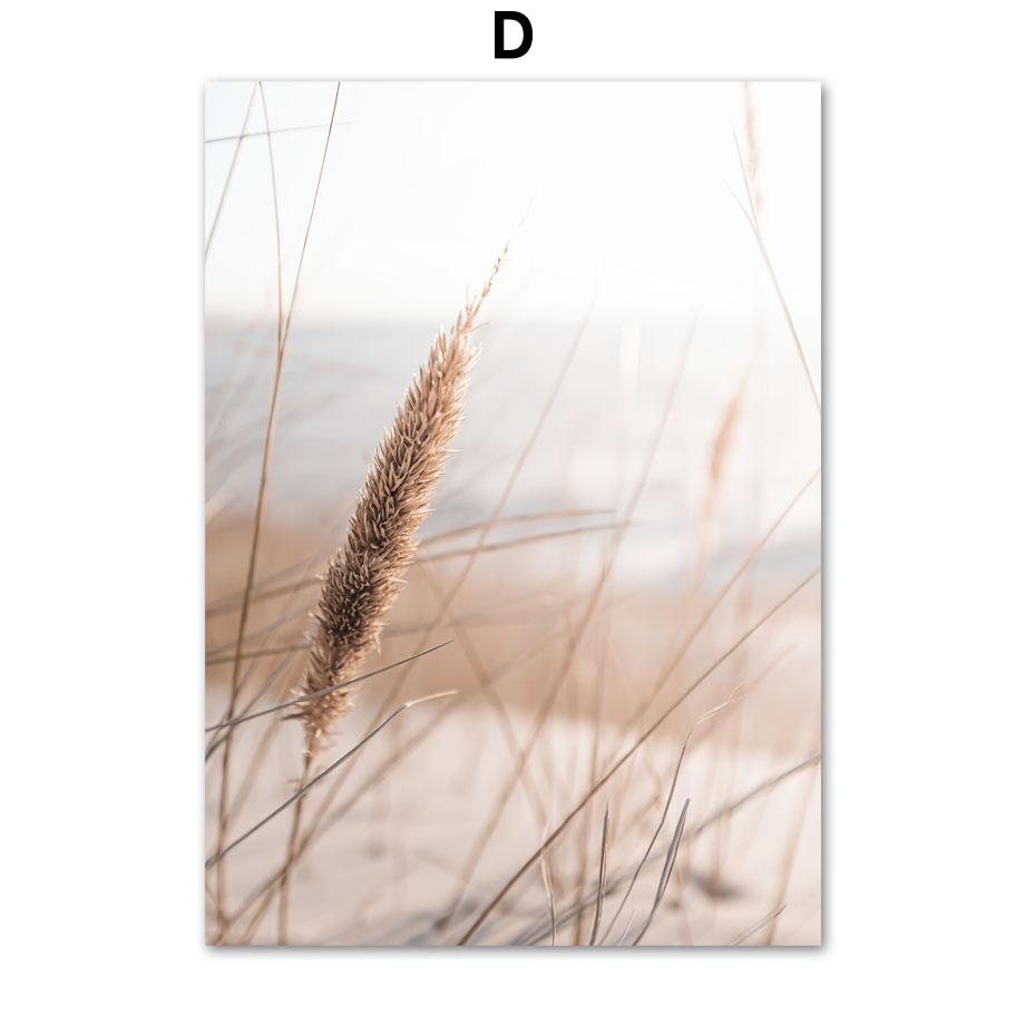 Бежевый тростник орхидея велосипед пейзаж плакаты и принты холст картины настенные художественные картины для гостиной домашний декор эстетика