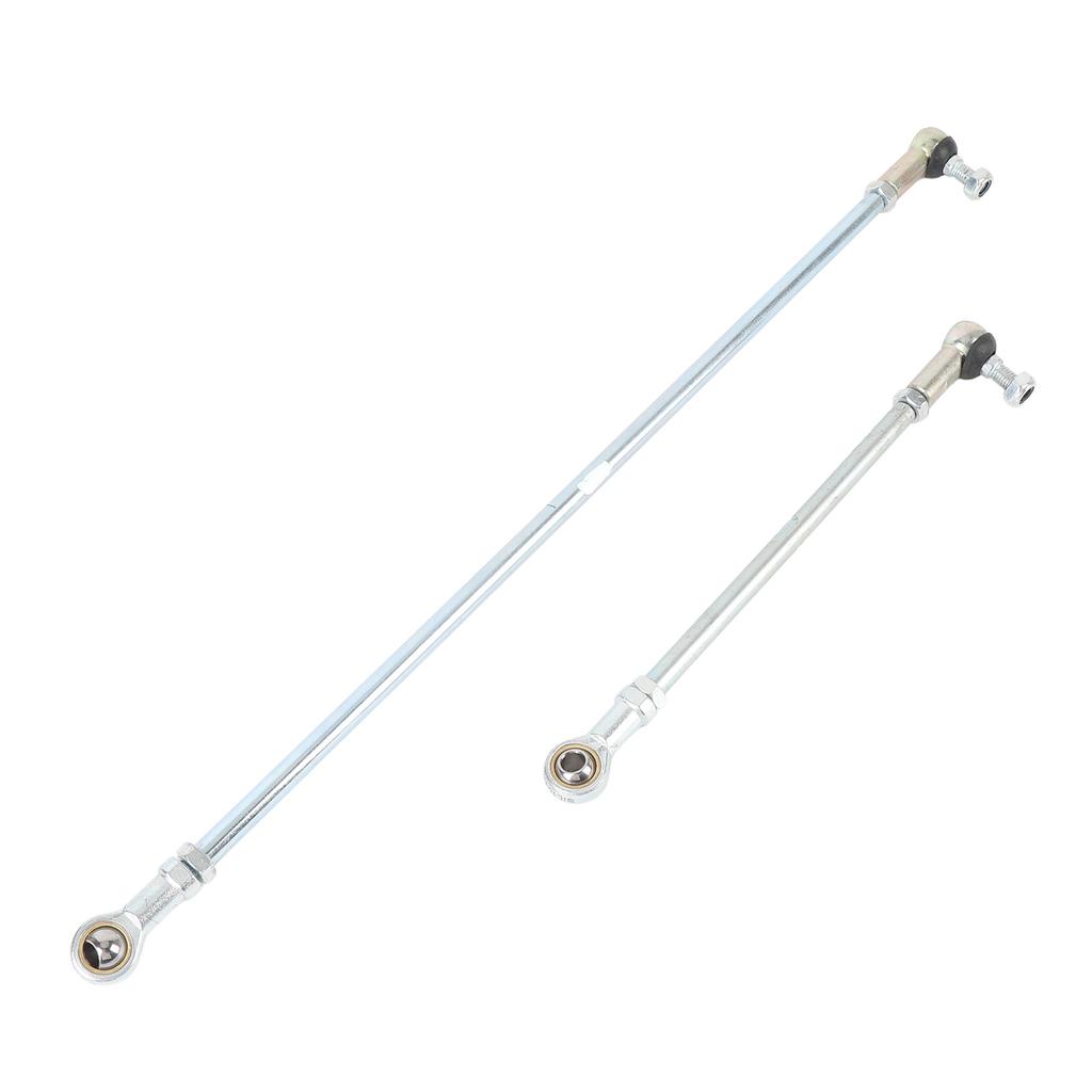 Go Kart Long Short Tie Rod Kit Steel Alloy Shock Proof Impact Resistant Enhanced Steering Sensitivity Replacement for