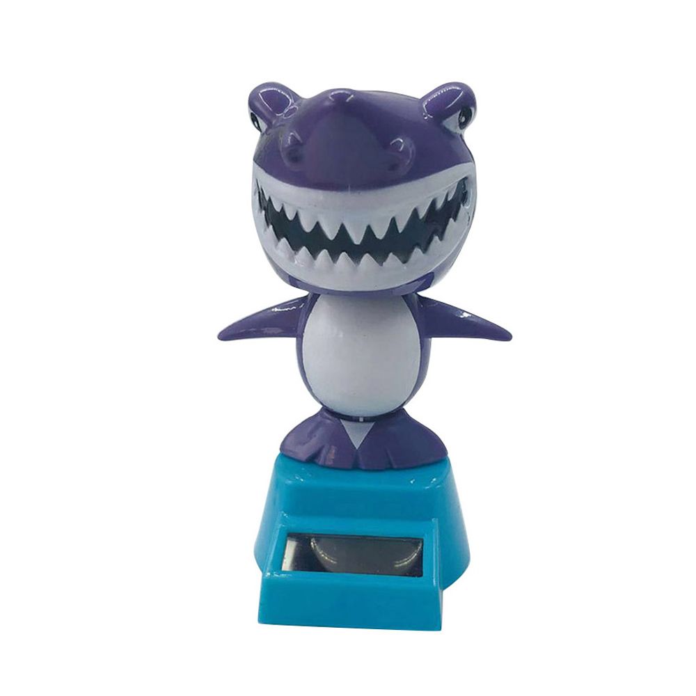Car Ornament Solar Swing Shark Bobbling Dancing Toys Shaking Head Toy Solar Powered Shark