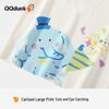 QQ DUCK Детская футболка-поло с коротким рукавом, мультяшный слон