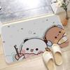 1Pc Bubu And Dudu Cute Cartoon Bathroom Mat Anti-slip Absorb Water Long Strip Cushion Bedroon Mat Welcome Doormat