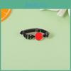 Unique Geometric Red Ball Metal Brooch Neck Circle Necklace Fashion Accessory For Couples