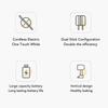 Беспроводной USB-перезаряжаемый ручной миксер, двойная насадка-венчик из нержавеющей стали, электрический взбиватель, для выпечки, кулинарии, аккумулятор 3000 мАч, кухонный инструмент