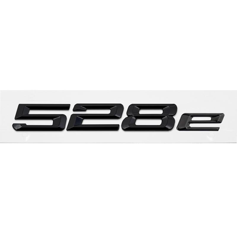 ABS Car Rear Trunk Letters Logo Badge Emblem Sticker For BMW 5 Series 520e 525e 528e 530e 535e 540e 550e E39 E60 E61 F10 F11 G30