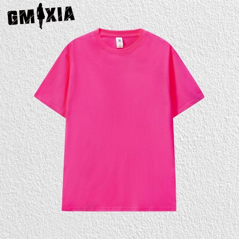 GMXIA Хлопковая футболка с коротким рукавом, мужская модная свободная рубашка с половиной рукава, сострадательная рубашка с принтом