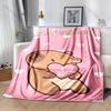1PC Cute Capybaras Print Warm and Comfortable Blanket for Home Sofa Bed Travel Camping Picnic RV Child Luxury Gifts