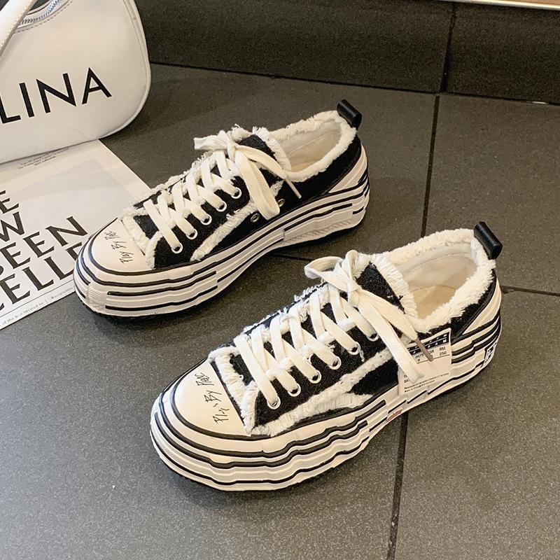 У Цзяньхао, те же парусиновые туфли на платформе, мужские и женские, генная мутация Юй Вэньлэ, универсальные парные кеды, весенние туфли для нищих