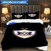 3PCS Qarabag Soccer Team Crest Design Bedding Set 2D Printing (Includes 1 Duvet Cover + 2 Pillowcases Coreless), Bedroom decor,Fan gift