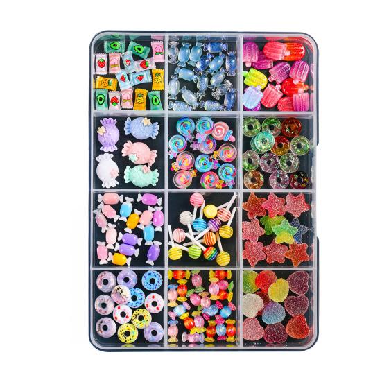1 Set 3D Nail Art Charm Assorted Mini Acrylic Nail Design Jewelry Resin Charm DIY Crafts Nail Decoration Accessories