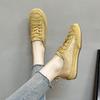 2025 Spring New Niche Retro Canvas Shoes Lace-up Color Matching Forrest Gump Shoes Casual Shoes Versatile Board Shoes