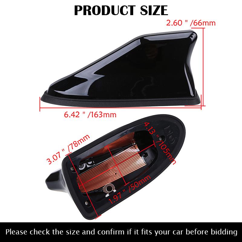 Waterproof Signal Car FM/AM Radio Aerials Shark Fin Antenna for BMW/Toyota/Renault/Nissan Qashqai/Alfa Romeo/hyundai Tiburon 1