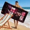 Custom Lionel Messi Print Beach Towel, Large Soft Quick Dry Towel for Beach Camping Swimming