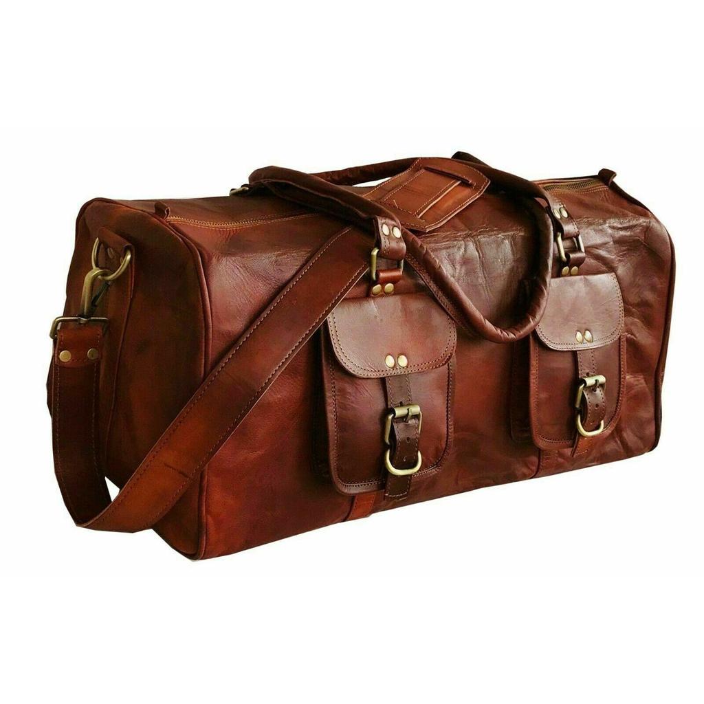 Винтажная кожаная сумка для ручной клади Duffle Gym, идеальная легкая дорожная мужская сумка