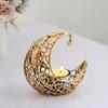 Moon Shaped Candle Holder Tealight Holder Metal Moon Candle Stand Candlestick for Christmas Dining Wedding Home Decors