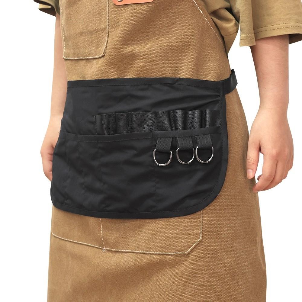 Artist Belt Strap 2 Arrays Apron Bag Waterproof Hair Stylist Half Apron for Women